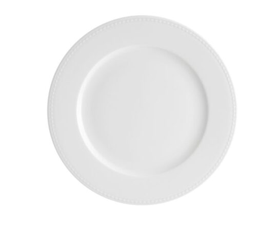Plato llano Perla blanco 27cm