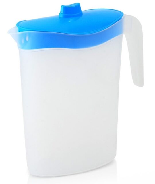 Jarra servir plastico oval c/tapa 2L