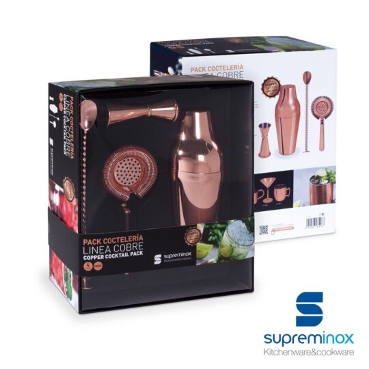 Set coctel cobre 4/p
