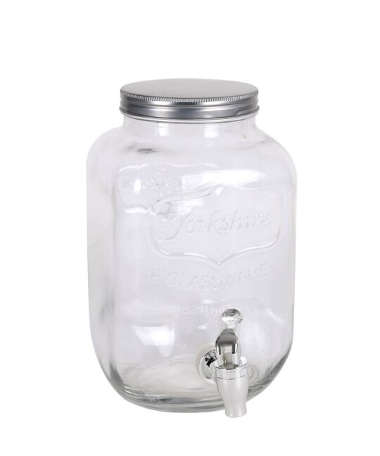 Tarro cristal dispensador c/grifo 8L