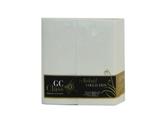 Servilleta papel 40x40 Class kanguro blanca 50uds