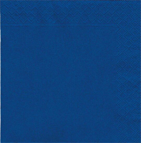 Servilleta papel 40x40 PP azul 50uds