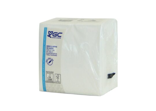 Servilleta papel 30x30 blanca 2/c 100uds