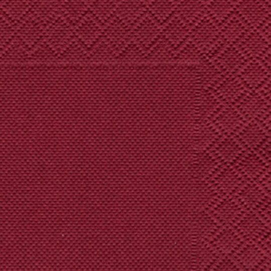 Servilleta papel 20x20 PP burdeos 100uds