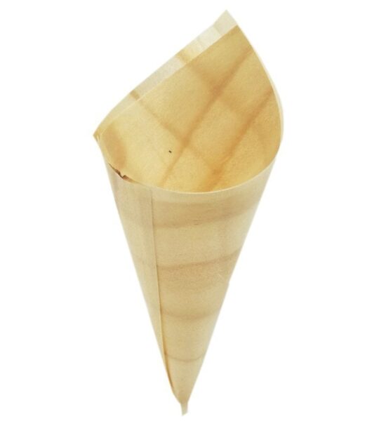 Cono bambu compostable 13cm 100uds