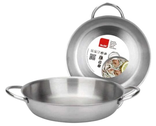 Cazuela inox c/asas 18cm