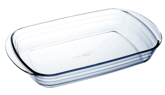 Fuente horno cristal rectangular 40x25