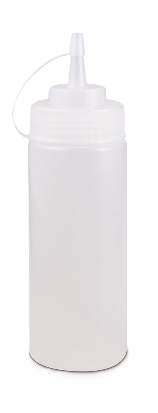 Bote salsa plastico transparente 150