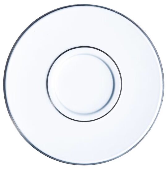 Plato cristal cafe 14 cm.