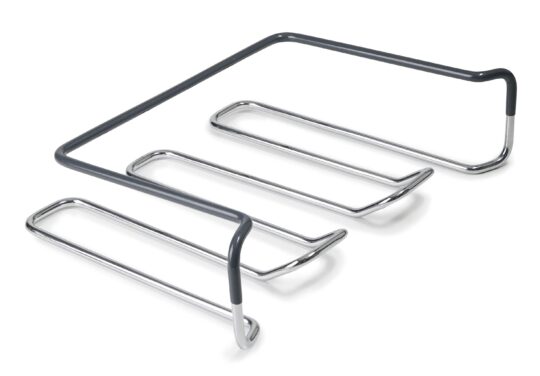 Soporte copas mural cromado 5/h