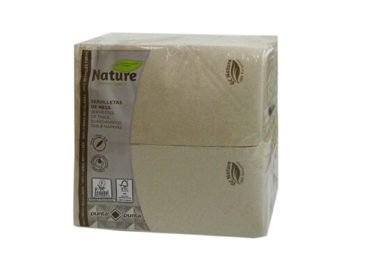 SERVILLETA PAPEL PLEGADA 30x40 PP NATURE 150UDS