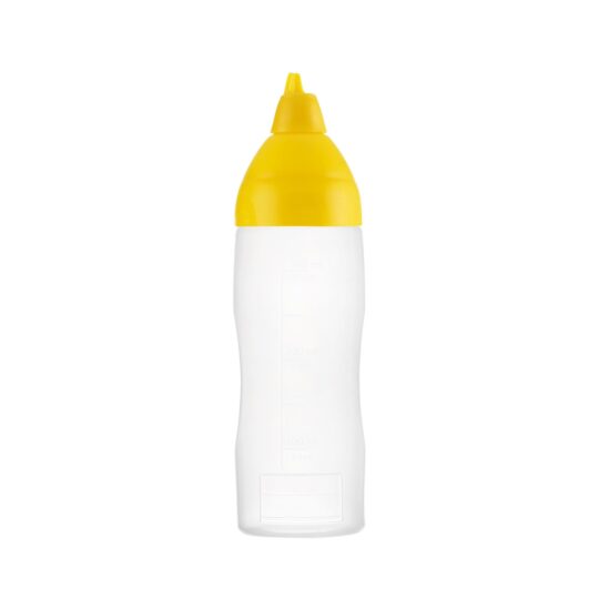 Bote salsa plastico amarillo 750