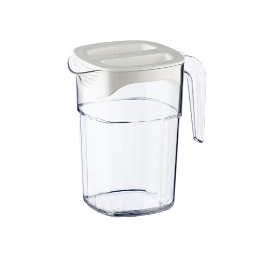 Jarra policarbonato apilable c/tapa 1.4L