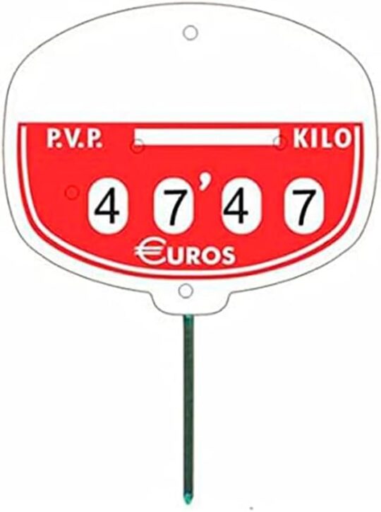 Portaprecio generico rojo