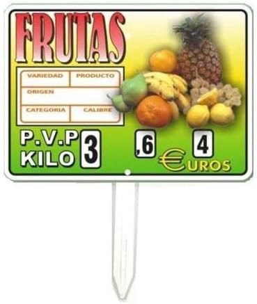 Portaprecio fruteria