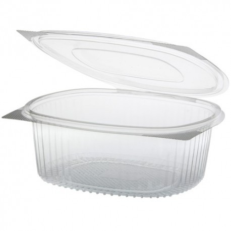 Envase plastico bandeja c/tapa PP 750 50uds