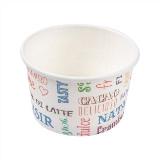 Tarrina helado carton 180 50uds