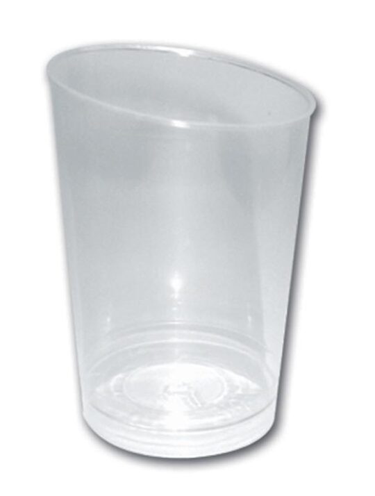 Vaso plastico CT conico/asimetrico 80 cc. 25 ud.
