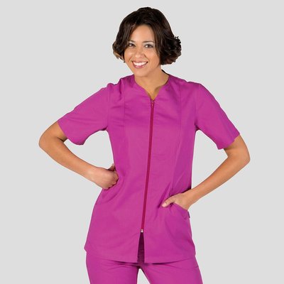 Blusa sra. mod. Sicilia  cremallera  c/malva m/corta