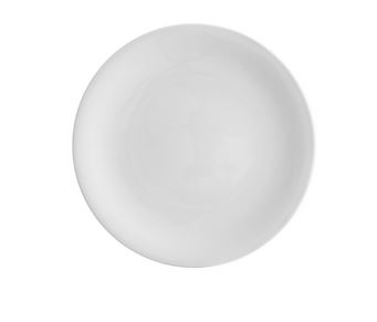 Plato porcelana blanca sin ala mod. Illusion 27 cm.