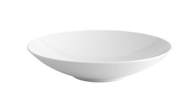 Plato pasta/ensaladera porcelana blanca Illusion 28 cm.
