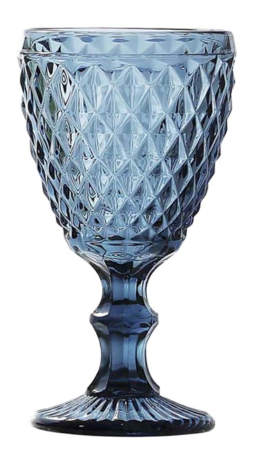 Copa labrada Sidari azul 35cl 6uds