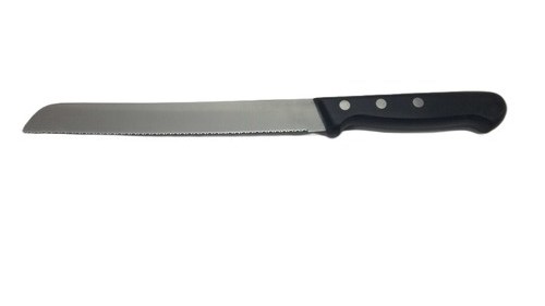 Cuchillo panero mango negro 20cm