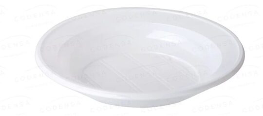 Plato plastico hondo reutilizable 50uds