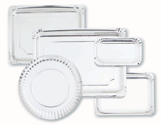 Bandeja carton pasteleria plata 18x24 nº6 100uds