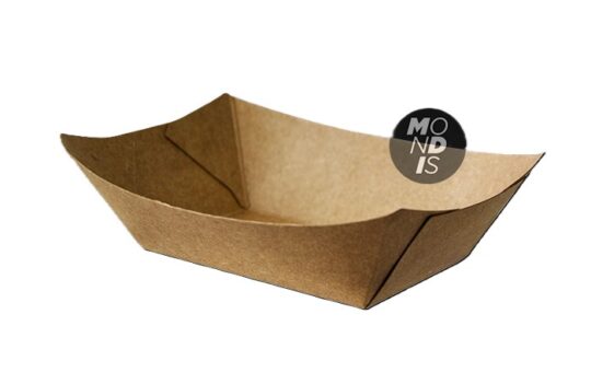 Barqueta carton kraft 400 13x8 100uds