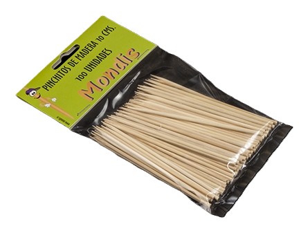 Brocheta madera 10cm 100uds