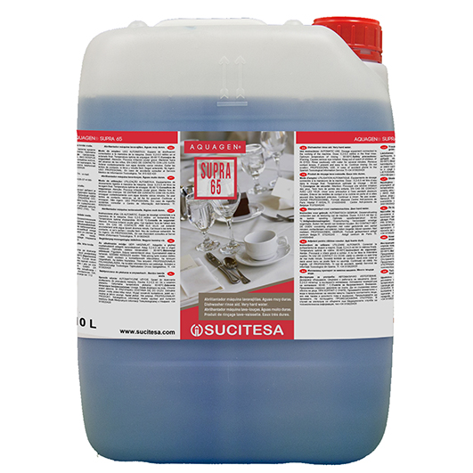 Abrillantador maquina aguas duras 10L Aquagen Supra 65