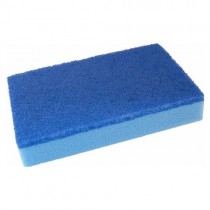 Estropajo fibra azul con esponja 10uds