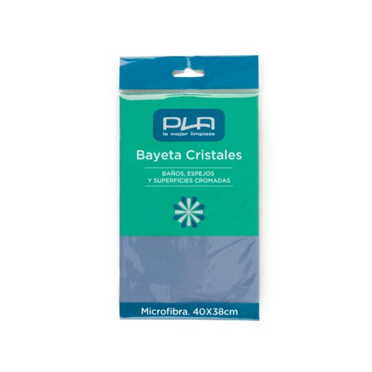 Bayeta microfibra cristales 40x38 azul