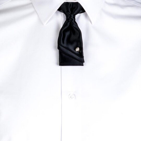 Corbatin señora negro