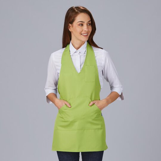 Mandil tela con peto Bistro pistacho