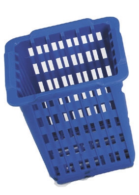 Escurrecubiertos cuadrado plastico azul