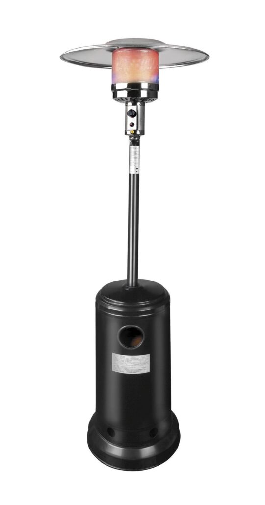 Estufa gas exterior negro