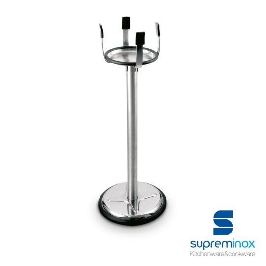 Pie champanera inox base goma